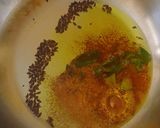 A picture of step 2 of Muli ki subji with maize flour.