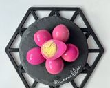 Foto langkah ke 4 dari resep Telur Puyuh Pink Buah Naga.