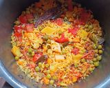 A picture of step 4 of Mixed Veg Rice.