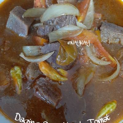 Resep Daging Sapi Masak Tomat Ala Rumahan - Leeanna Web