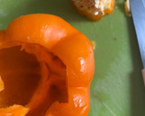 Foto del paso 1 de la receta: Pimiento relleno de rábanos con chorizo y huevo