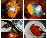 A picture of step 2 of Tricolour Idli.