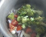 A picture of step 1 of Broccoli soup.