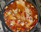 A picture of step 3 of Vegetarian paella.