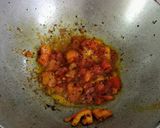 A picture of step 4 of Masala kachori with aloo tamatar curry.