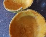 A picture of step 1 of Bael ice cream (woodapple).