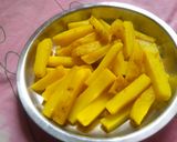 A picture of step 3 of Neem aloo fry.