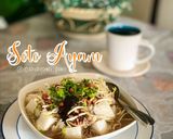 Gambar langkah 5 resipi Kuah Soto Ayam.
