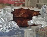 Foto del paso 5 de la receta Solomillo de Cerdo en Papillote con Salsa Hoisin, Naranja y Miel, con Patatas rústicas