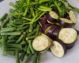 Foto langkah ke 1 dari resep Sayur Asem Bumbu Uleg pake Kangkung. Tersegar!.