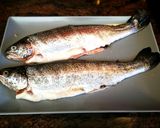 Foto del paso 1 de la receta: Trucha sobre cama de hortalizas al horno