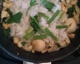 Foto langkah ke 7 dari resep MPASI : Bubur kangkung tahu telur puyuh (6 bln).
