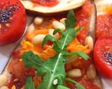 Foto del paso 1 de la receta: Berenjenas horneadas con tomate semillas y diente de león