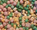 A picture of step 2 of Roasted peas and corn salad.
