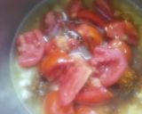 A picture of step 3 of Achar gosht.