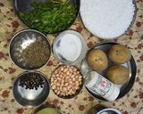 A picture of step 1 of Sabudana Vada.