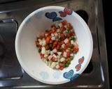 A picture of step 4 of Russian Salad.