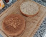 Foto del paso 14 de la receta: Tarta de nueces y nata con profiteroles cubiertos de toffee