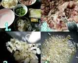 รูปขั้นตอนการทำที่ 1 ของ เกี๊ยวหมูน้ำซุปกุ้งสด😁🍴