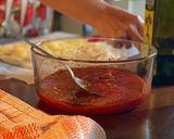 Foto del passaggio 4 della ricetta Pizza ad occhio di Assunta