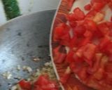 A picture of step 4 of Whole Moong with Garlic.