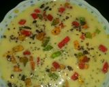 A picture of step 4 of Mango falooda with chia sheeds.