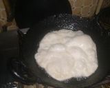 A picture of step 5 of Tarkari with pori.
