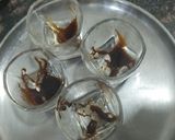 A picture of step 2 of Choco moco shots.