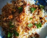 A picture of step 6 of Chickpea dum biryani.