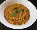 A picture of step 7 of Masala Oats with Italian seasoning.