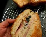 Une image de l'étape 10 de Pancakes fourrés au jambon et fromage.