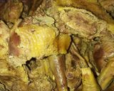 A picture of step 3 of Jollof rice plantains and salad.
