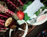 A picture of step 4 of Creamy tea with brownies.