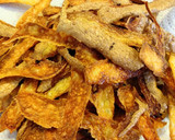 Foto del paso 2 de la receta: 87.🥔Aperitivo o snack: piel frita de patata con Tex-Mex🍟