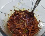 A picture of step 5 of Galangal pickle.