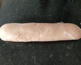 Sajttal sonkával töltött csirkemell baconbe tekerve recept fázis 3 fotója