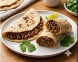 A picture of step 6 of Slow-Rested Beef Flatbread Wraps with Spiced Filling.