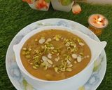 A picture of step 6 of Caramel semolina halwa/ sooji ka halwa/festival with flavor.