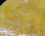 A picture of step 5 of Protein rich Yellow split Moong daal(gram lentils) Burfi.