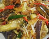 Foto langkah ke 5 dari resep Tumis Terong Tauge.