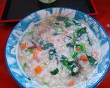 Hình bước làm 3 của món Cháo rau kiểu Hàn 야채죽