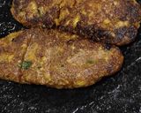A picture of step 1 of Vegetable frankie.