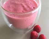 Raspberry yogurt smoothie langkah memasak 3 foto