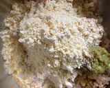 A picture of step 3 of Soyabean Muithya.