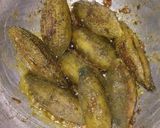 A picture of step 6 of Bharwa Karela.