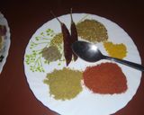 A picture of step 3 of Kadai paneer.