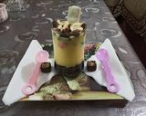 A picture of step 4 of Custard Oreo pudding.