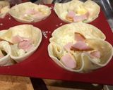 A picture of step 4 of Tortilla cups.