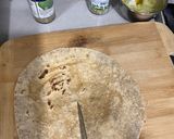 A picture of step 6 of Wrap & kebab from leftover bhaji.