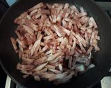 Foto del paso 1 de la receta: Spaghettis con salsa de panceta y hongos